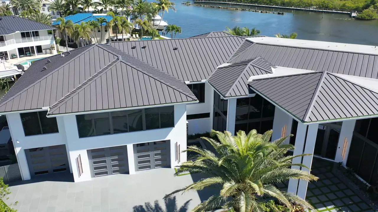 A house built by GCS, from the air